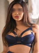 Seraphine thumbnail in navy strappy lingerie